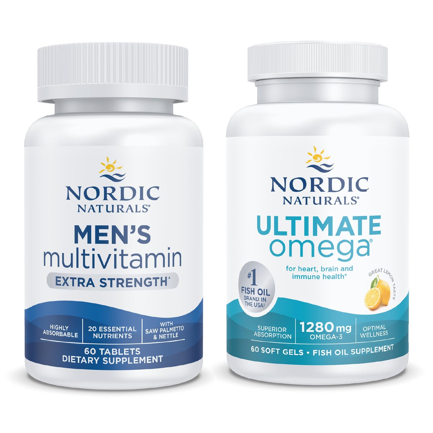 Paquete inicial Nordic Naturals multivitamínico y omega-3 hombres