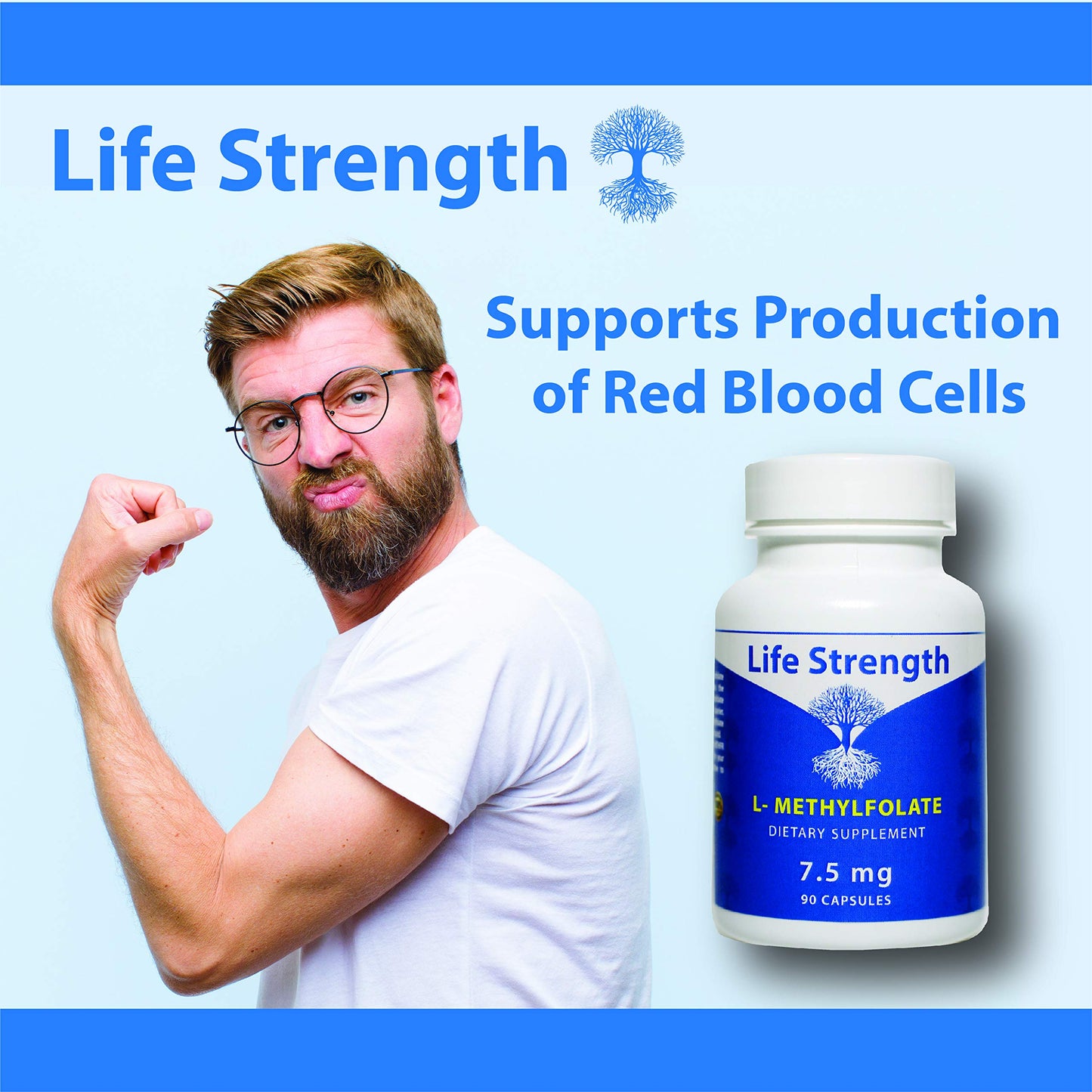 Paquete LifeStrength l-metilfolato para energía y salud cardiovascular