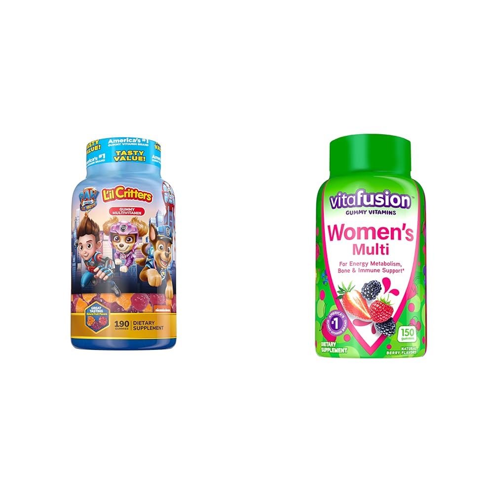 Paquete de gomitas multivitamínicas para niños y mujeres