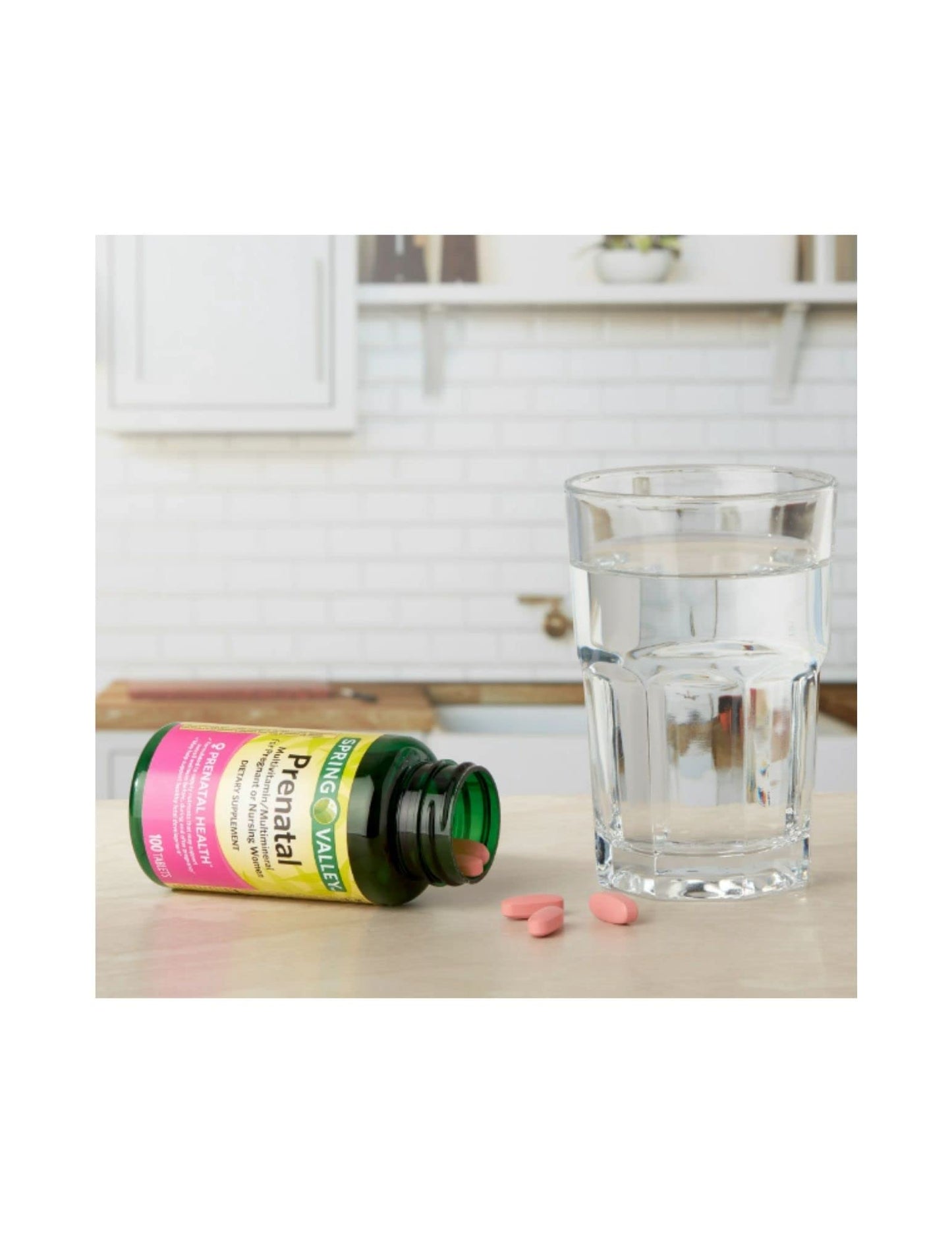 Paquete multivitamínico prenatal Spring Valley 100 tabletas