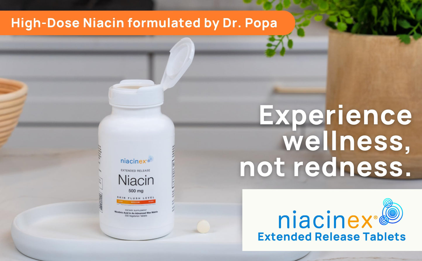 Paquete niacinex niacina cápsulas para colesterol saludable
