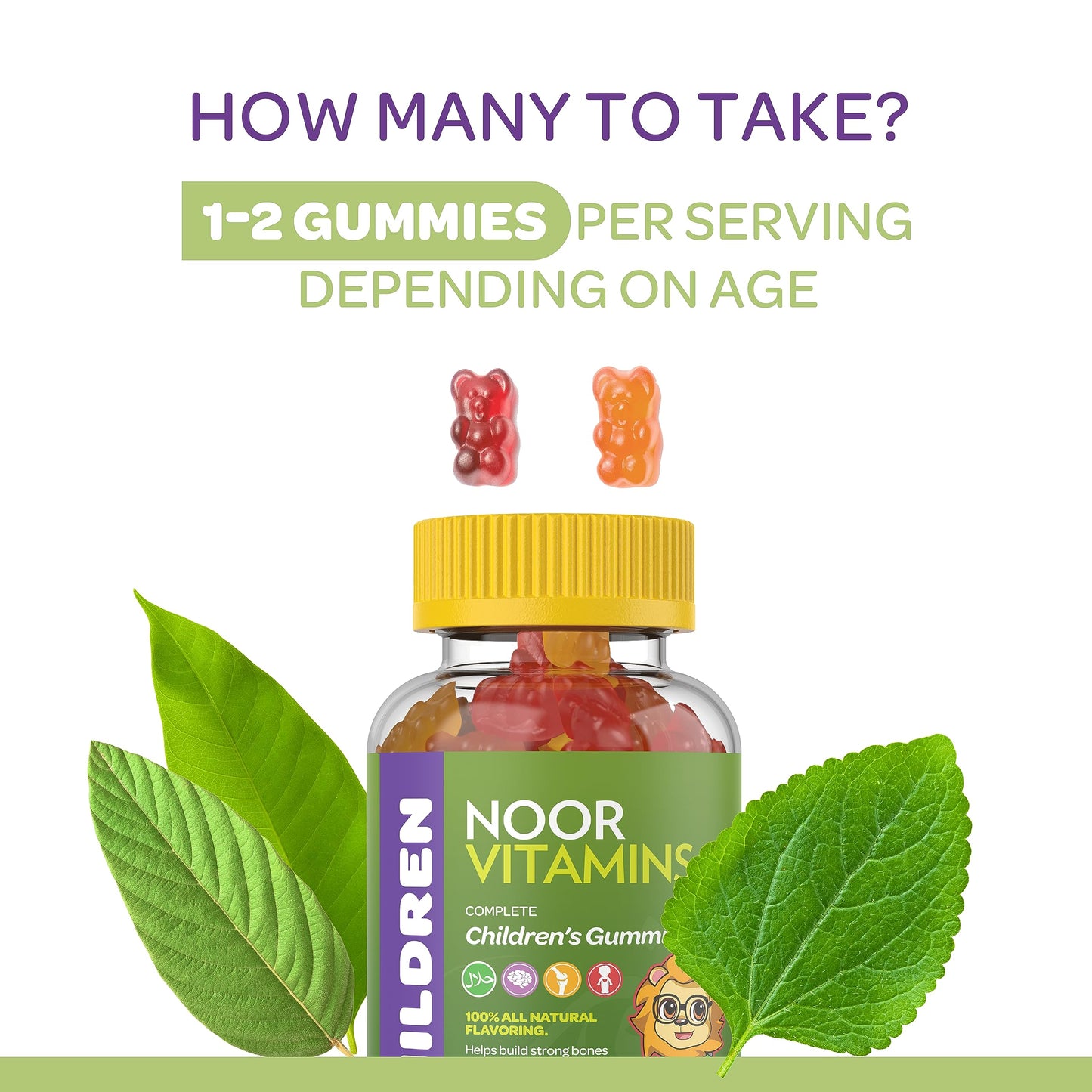 Paquete de Noor Vitamins sobre fondo oscuro.
