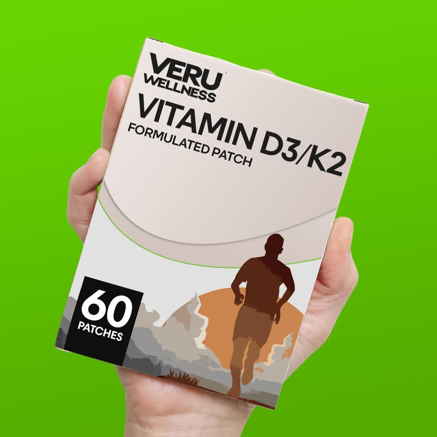 Paquete de parches esenciales Veru Wellness D3 K2 60 unidades