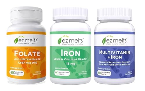 Paquete prenatal EZ Melts sin azúcar frontal