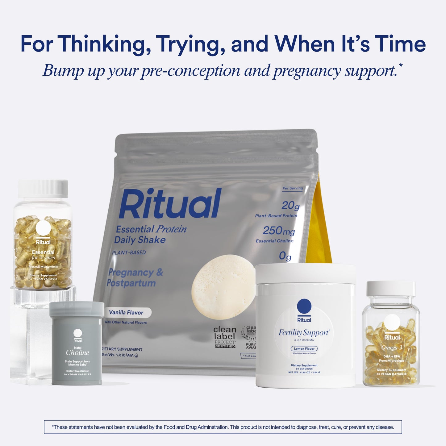Paquete Ritual Preconcepción vista completa con productos