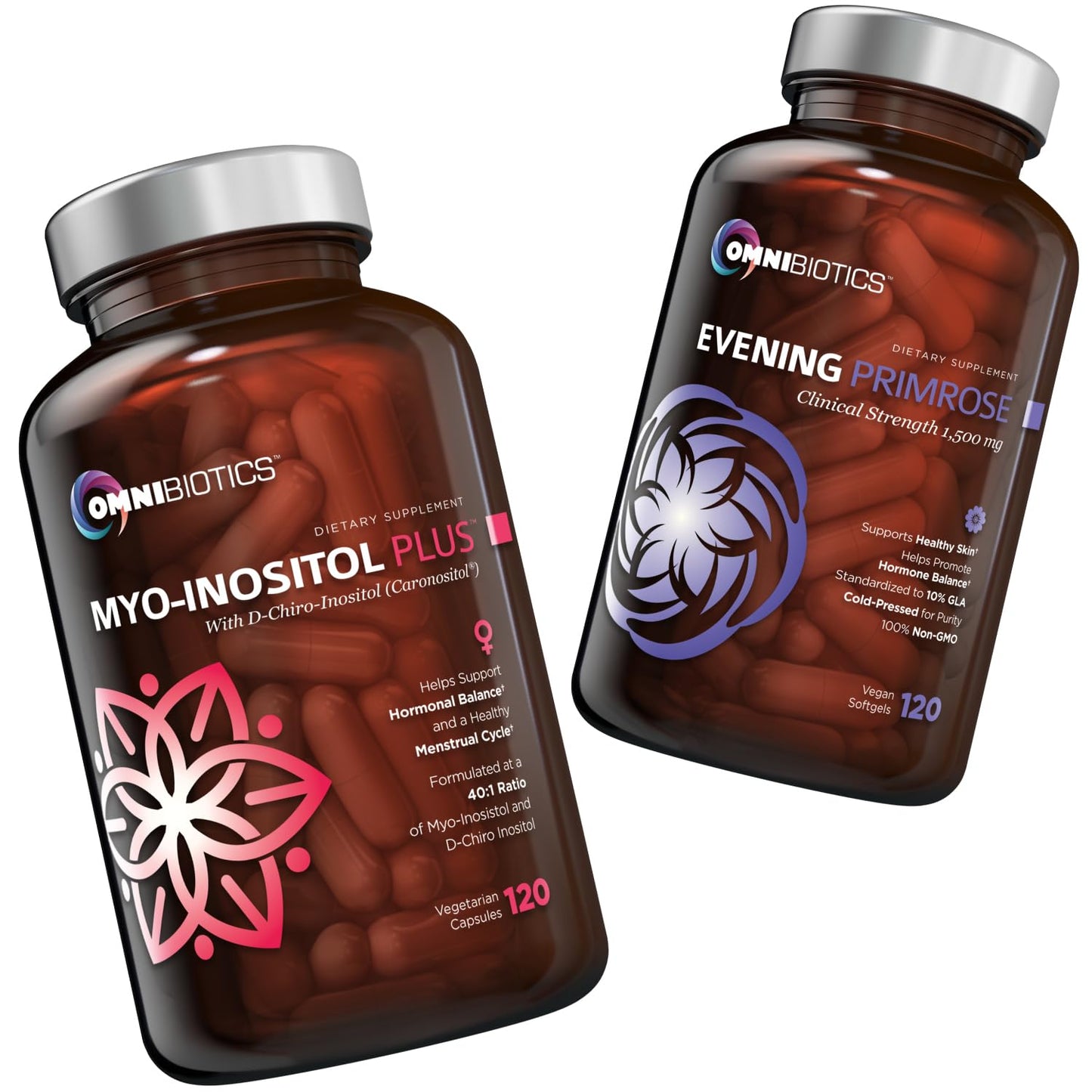 Paquete salud femenina OmniBiotics aceite de onagra y myo-inositol