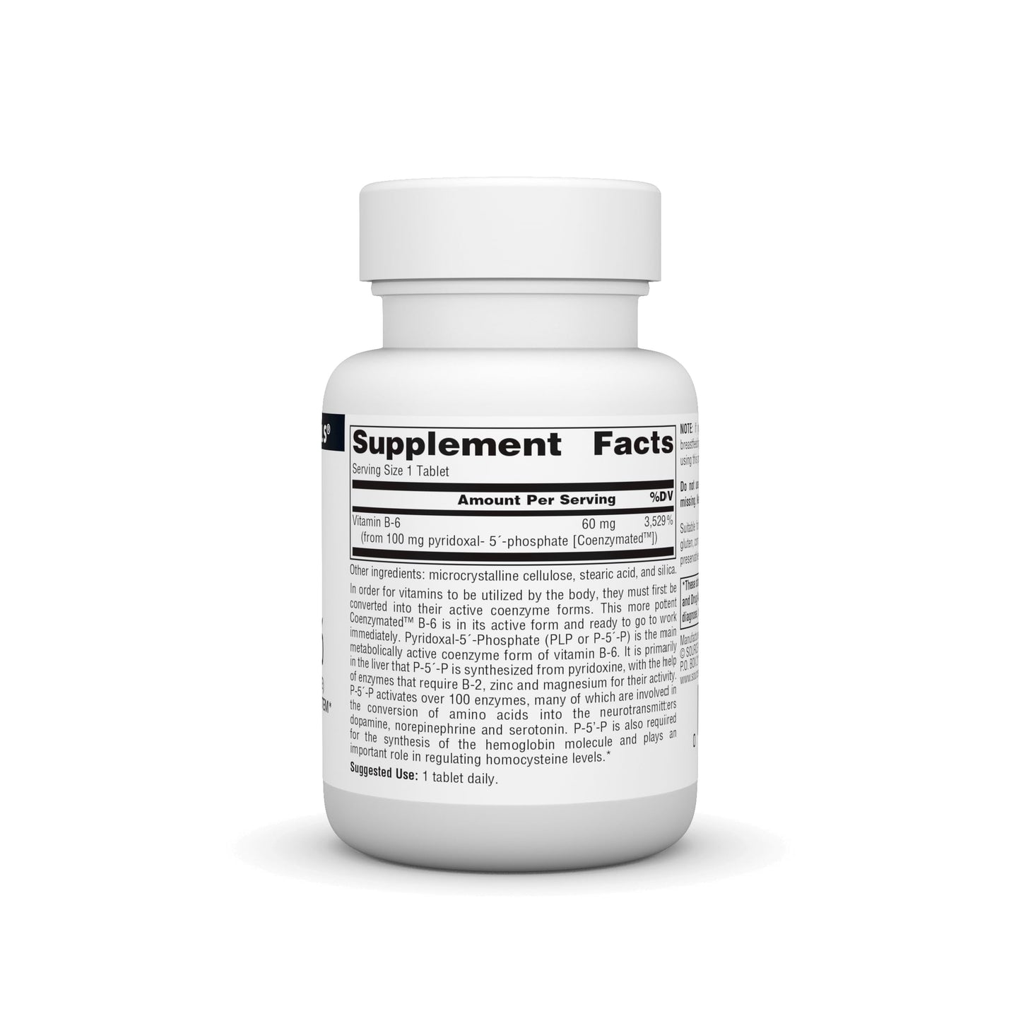 Paquete Source Naturals Coenzymated B-6 60 tabletas