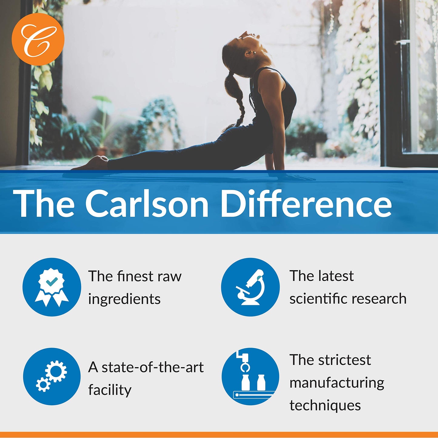 Paquete suplementario Vitamina A Carlson 25000 UI para visión