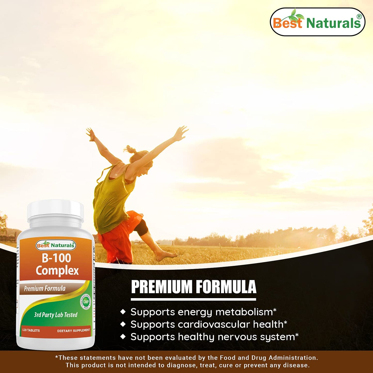 Paquete suplemento Best Naturals Vitamina A y B-100