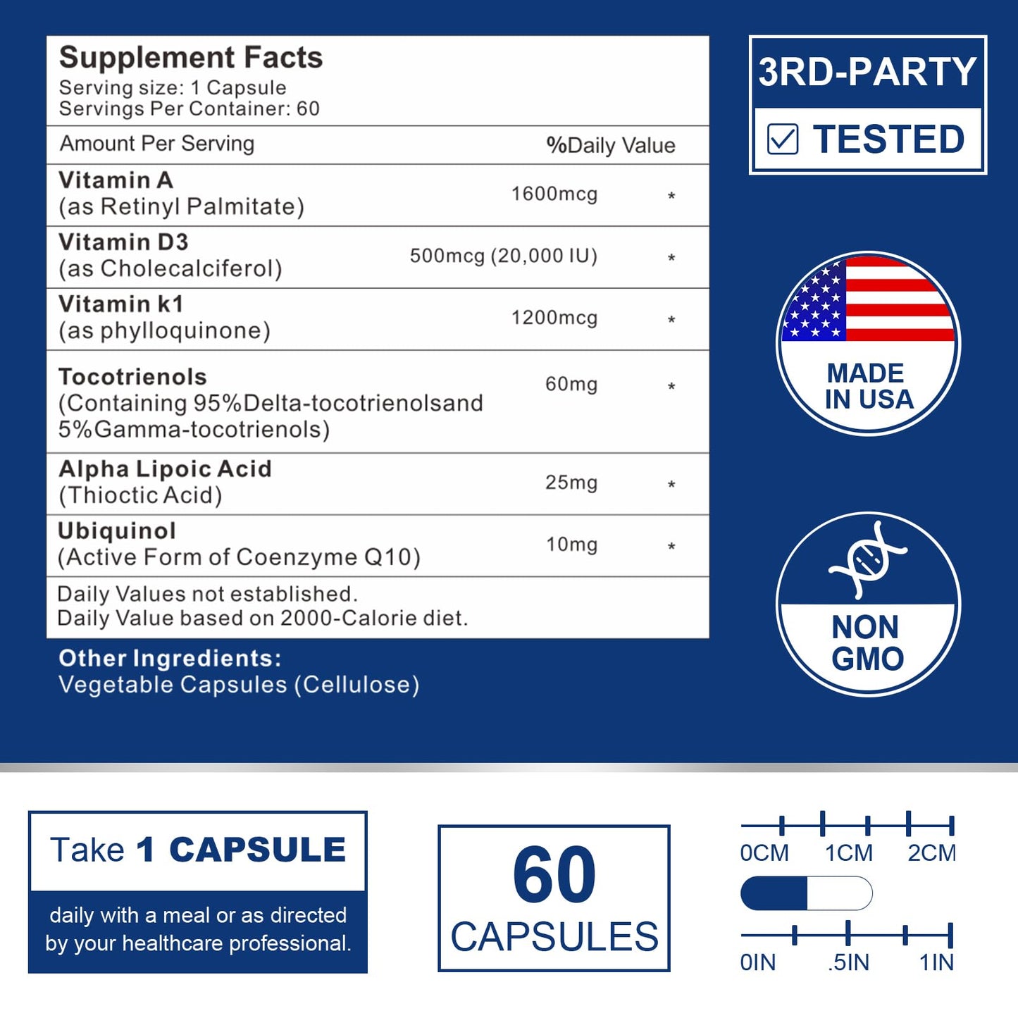 Paquete suplemento vitamínico VITACRLLYNMN ADK