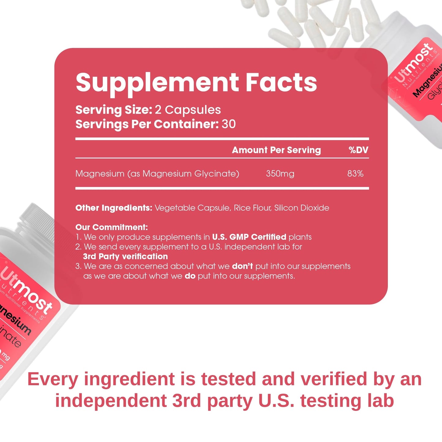 Paquete suplementos vitamínicos Utmost Nutrients