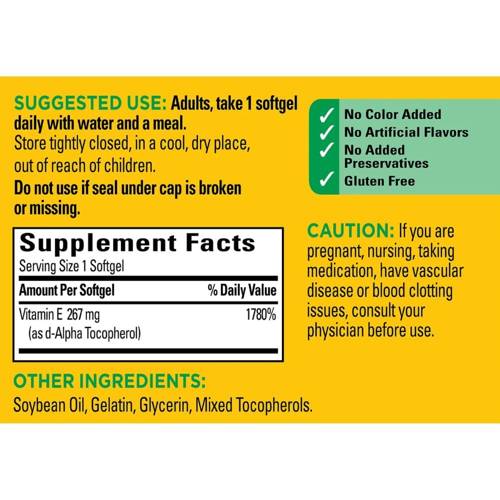 Paquete múltiple de tres frascos de vitamina E d-alpha wodobe