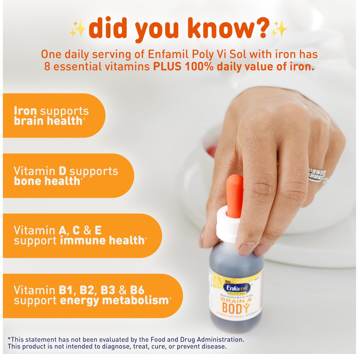 Paquete triple gotas multivitamínicas Enfamil Poly-Vi-Sol 50ml