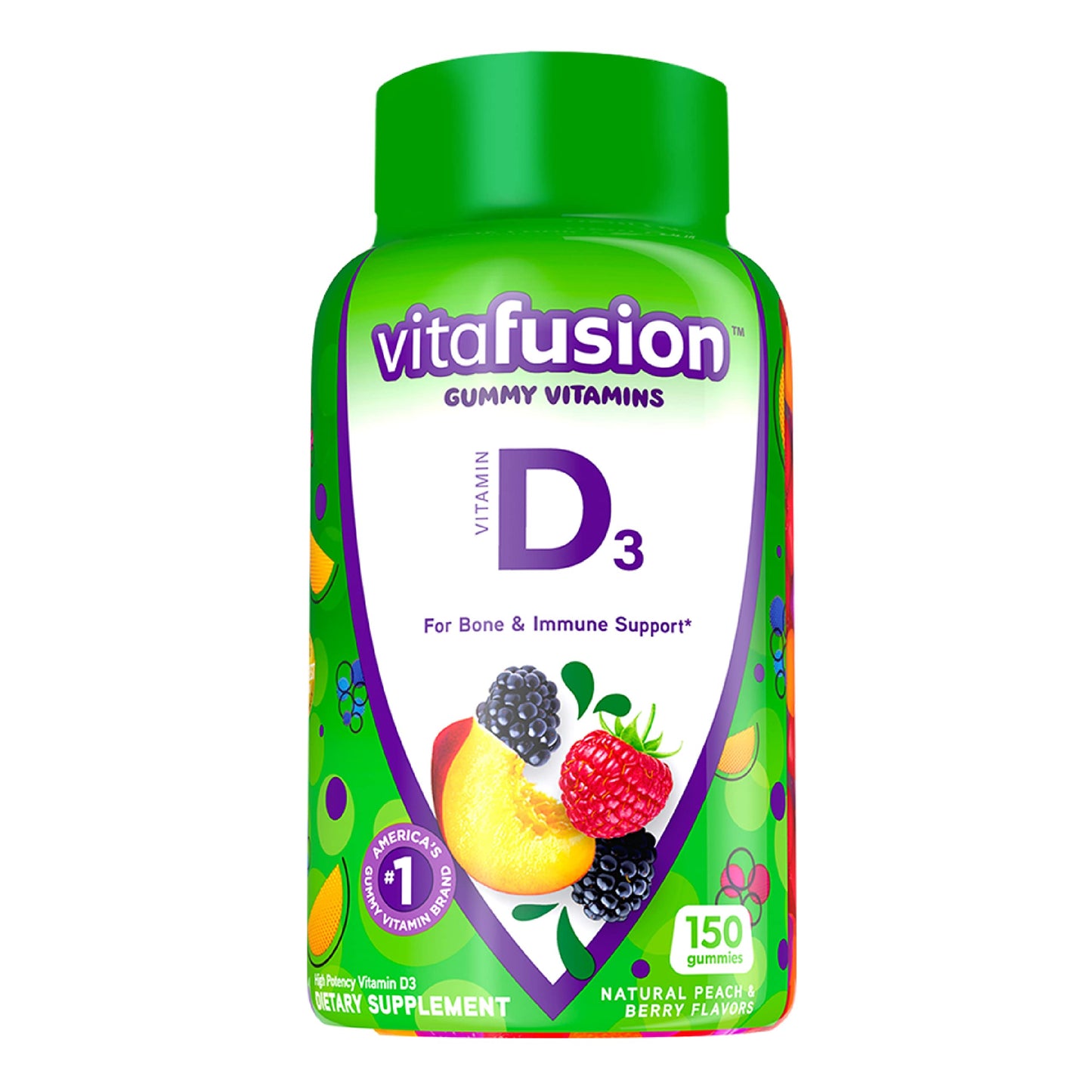 Paquete Vitafusion gomitas vitamina d3 y bálsamo HealthWise 4 oz