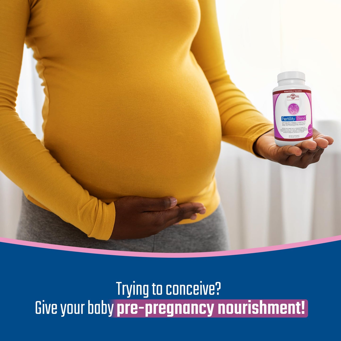 Paquete de vitaminas naturales Fertility Blend para pareja fértil