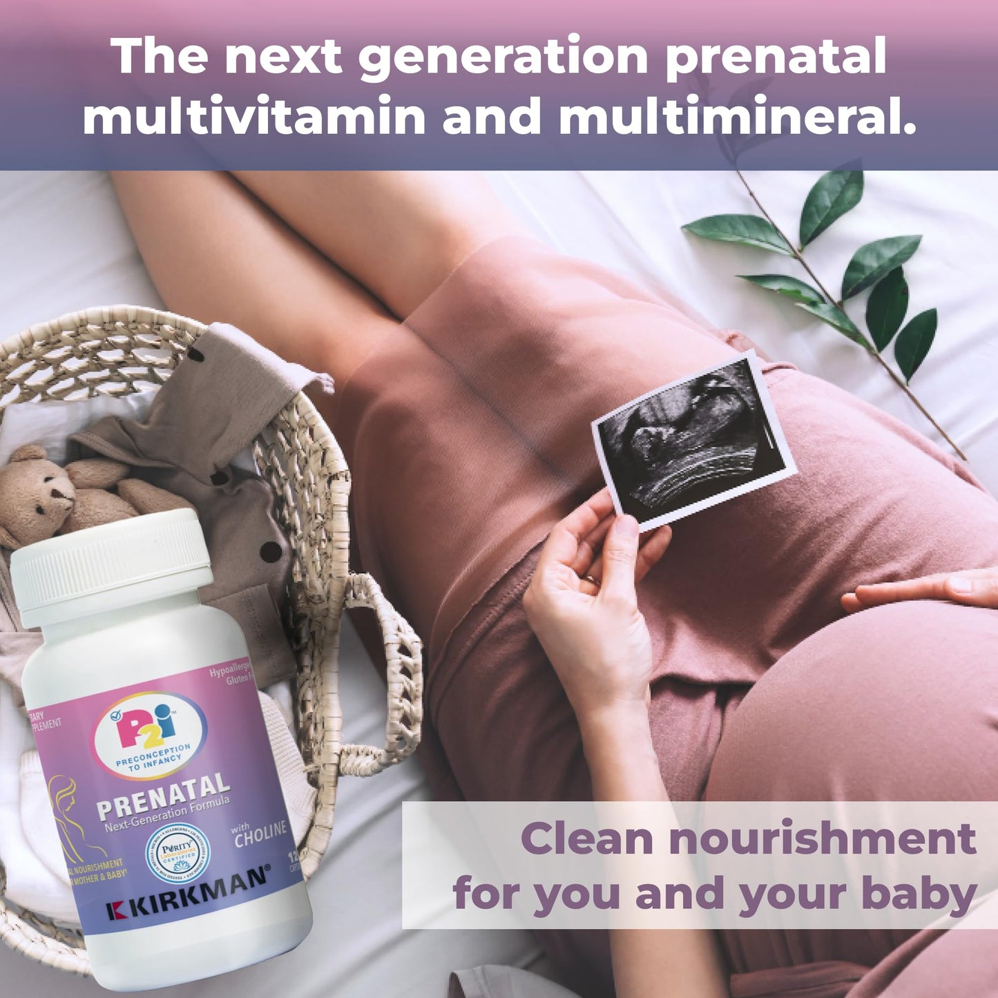 Paquete Kirkman P2i vitaminas prenatales para mujeres