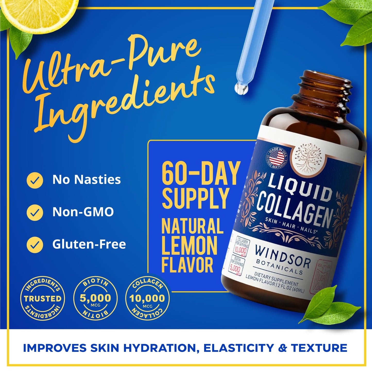 Paquete Windsor Botanicals energía con vitamina b12 y colágeno