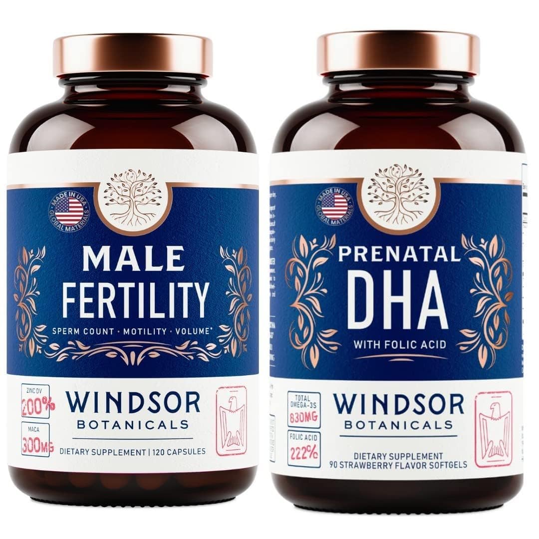 Paquete WINDSOR BOTANICALS fertilidad masculina y vitaminas prenatales