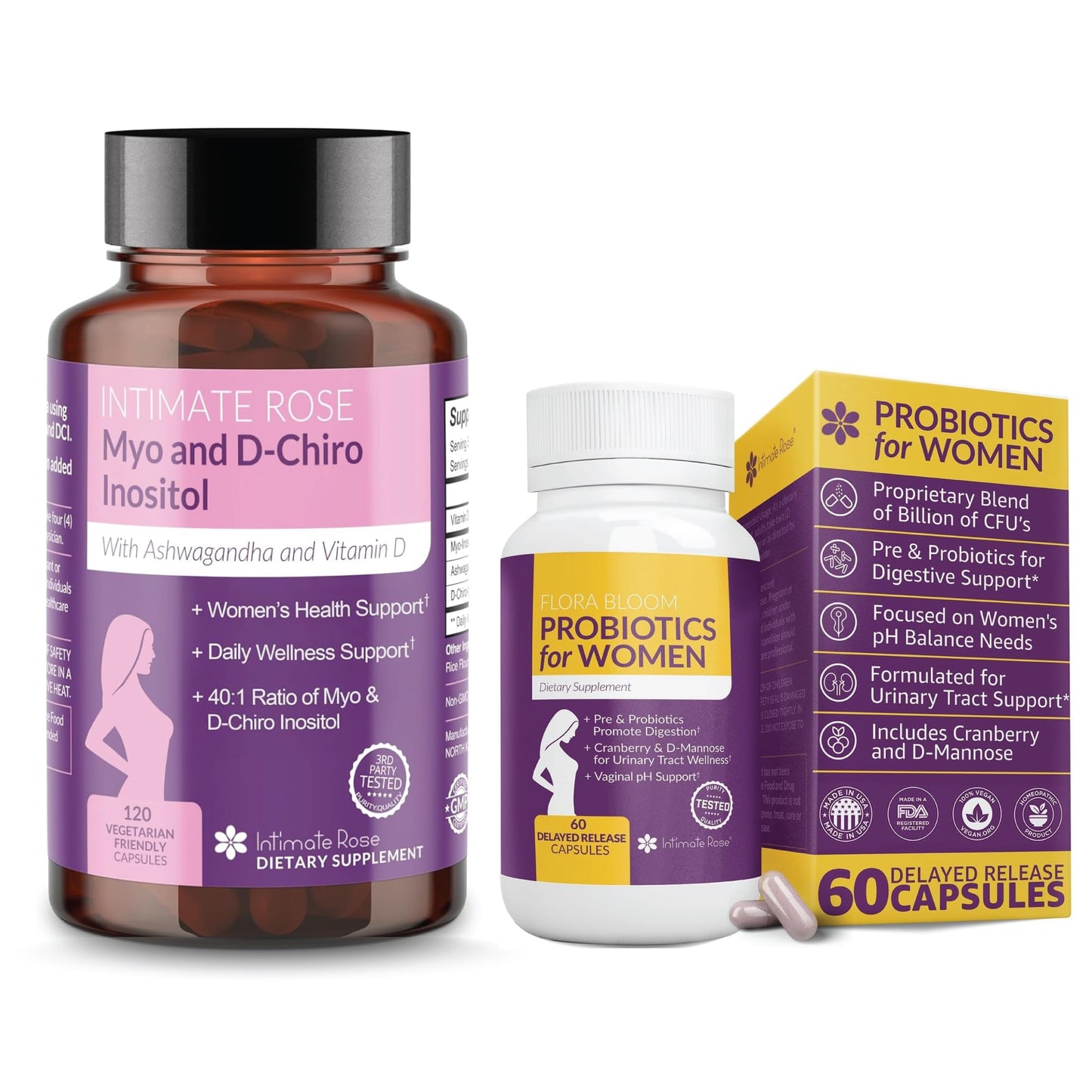 Paquete Women's Wellness con inositol y probióticos vaginales