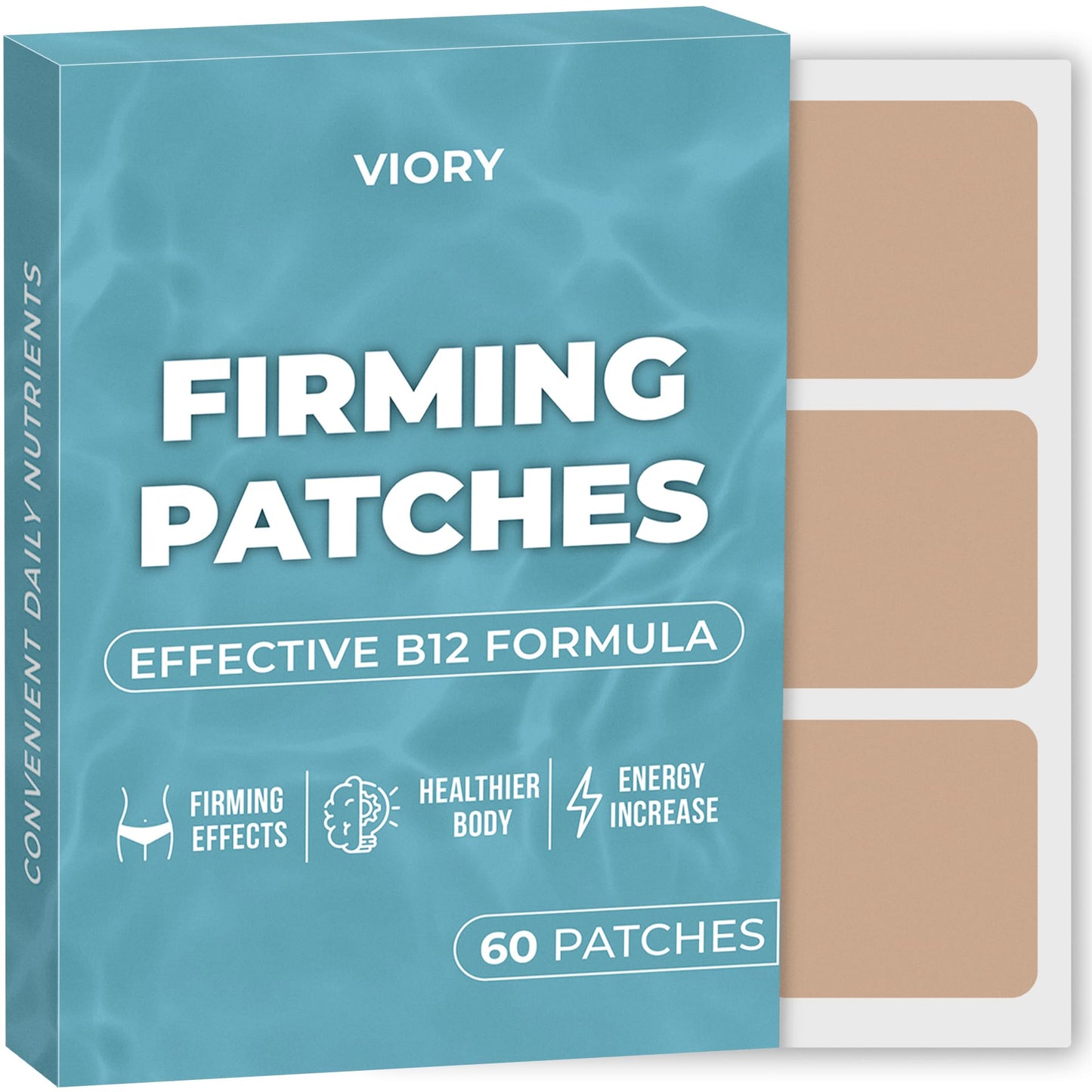 Parche vitamina B12 natural Viory paquete de 60 para energía