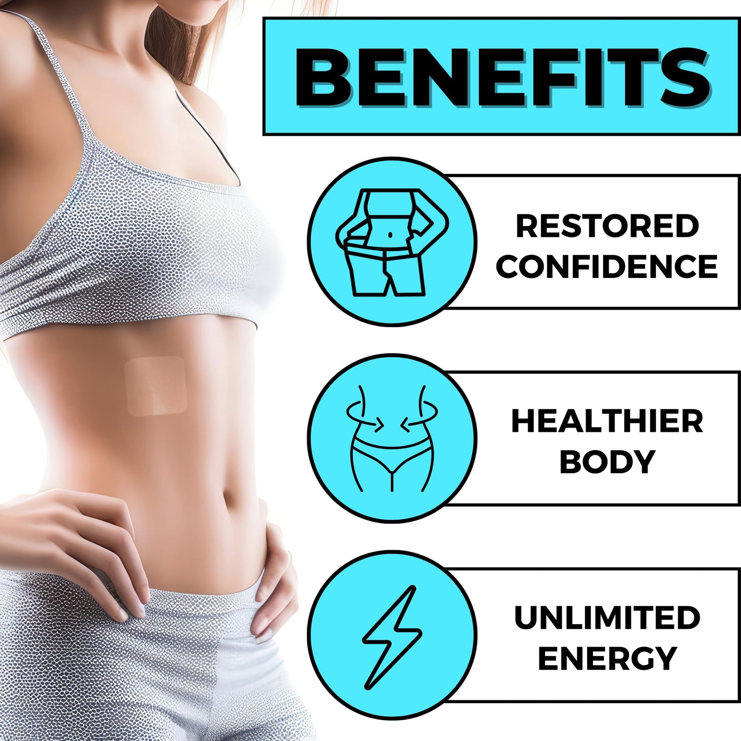 Parches transparentes 100% naturales para bienestar femenino