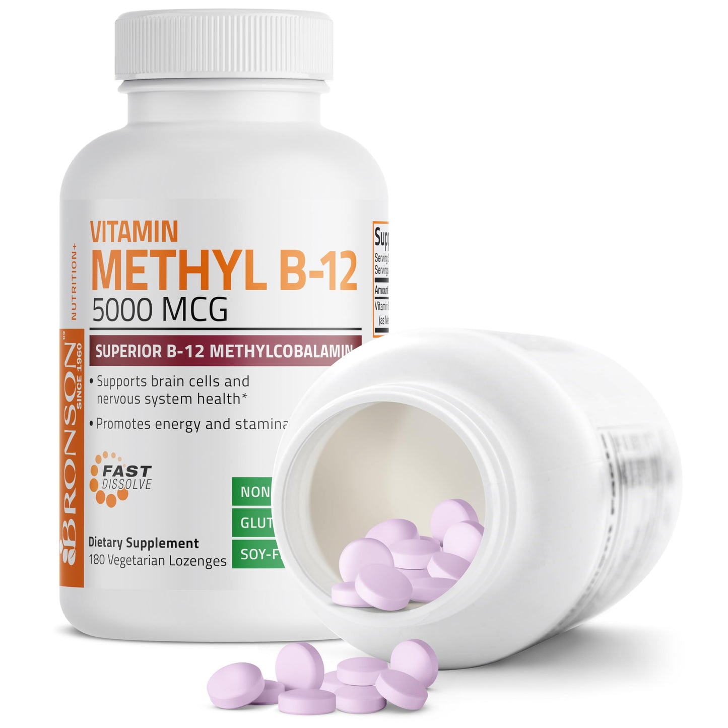 Pastillas para energía y salud cerebral Bronson metil B12
