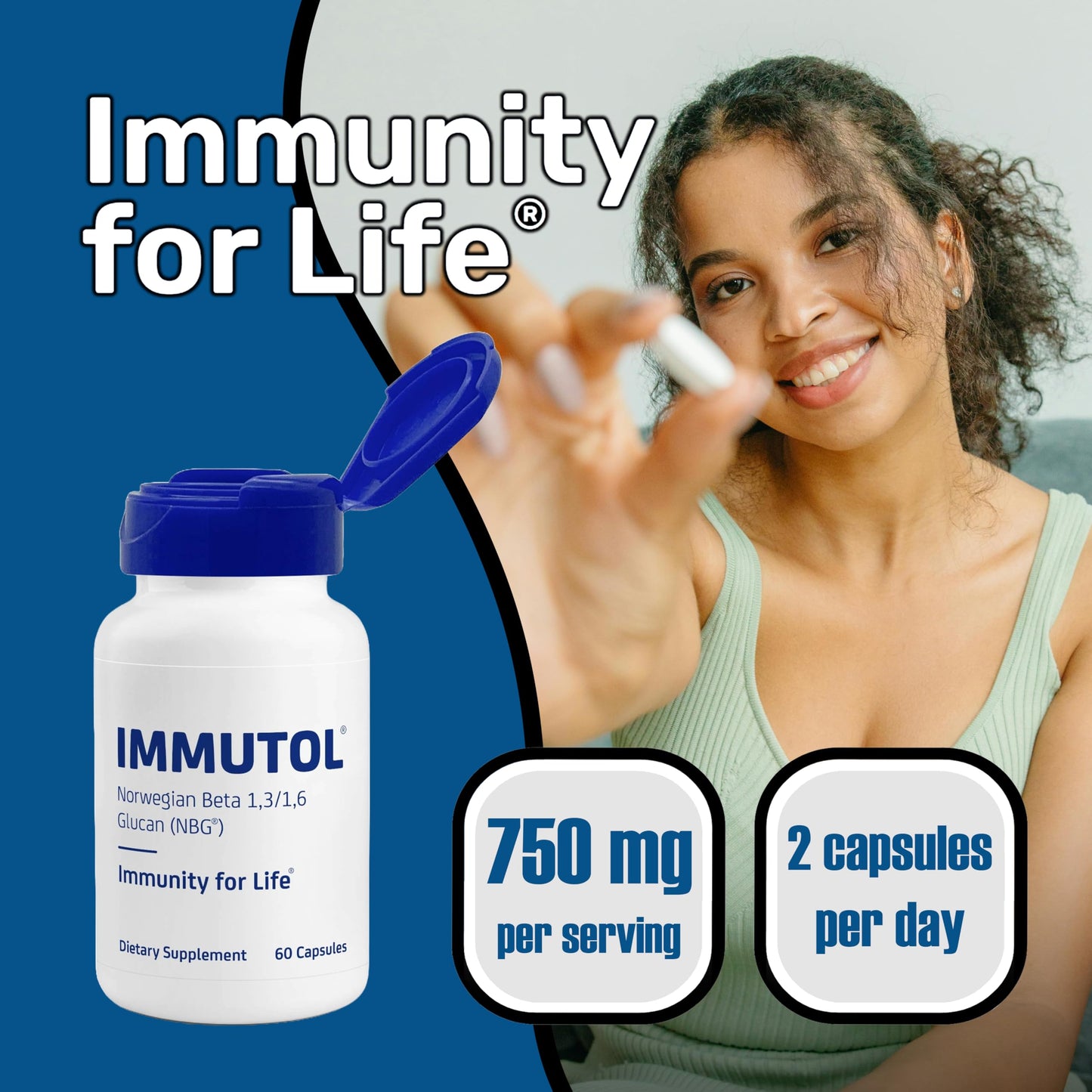 Pastillas de Immutol para la inmunidad diaria