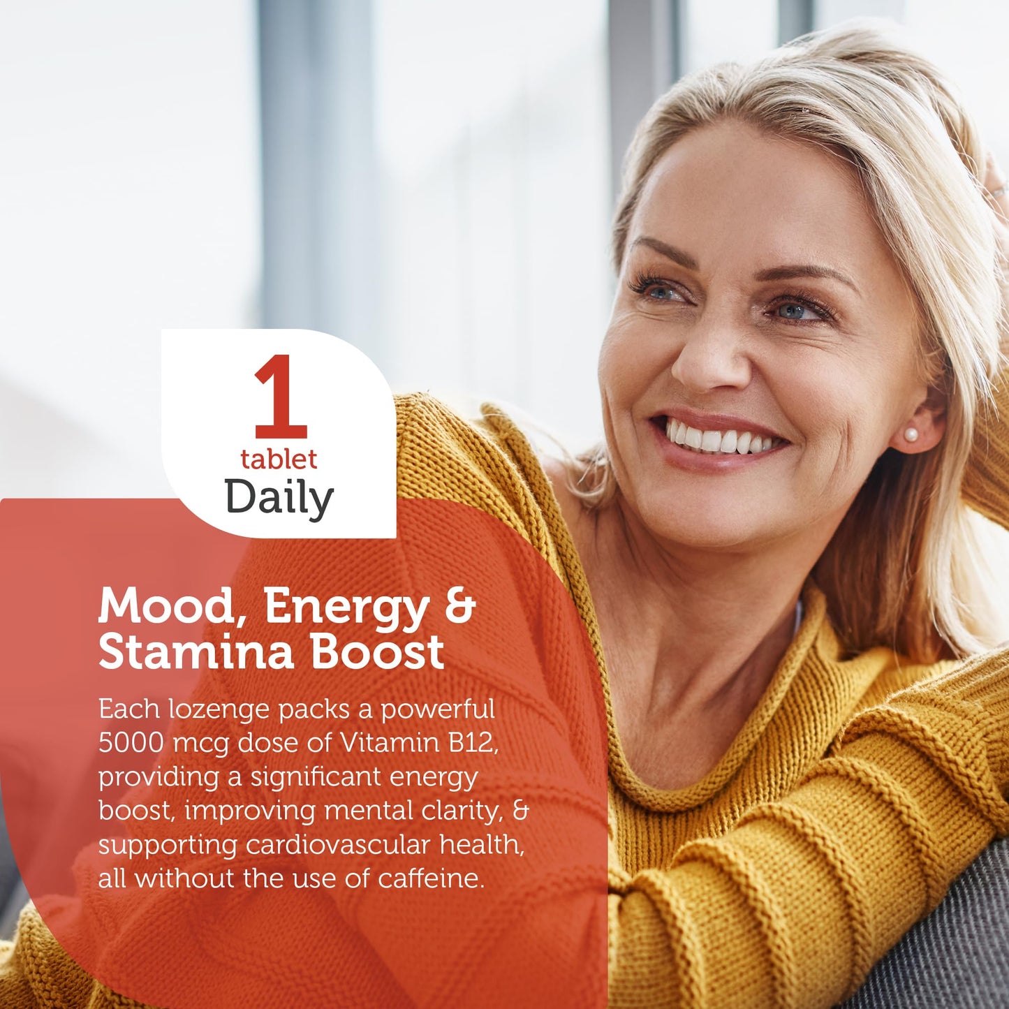 Pastillas rápidas disolución para energía vit B12 5000 mcg