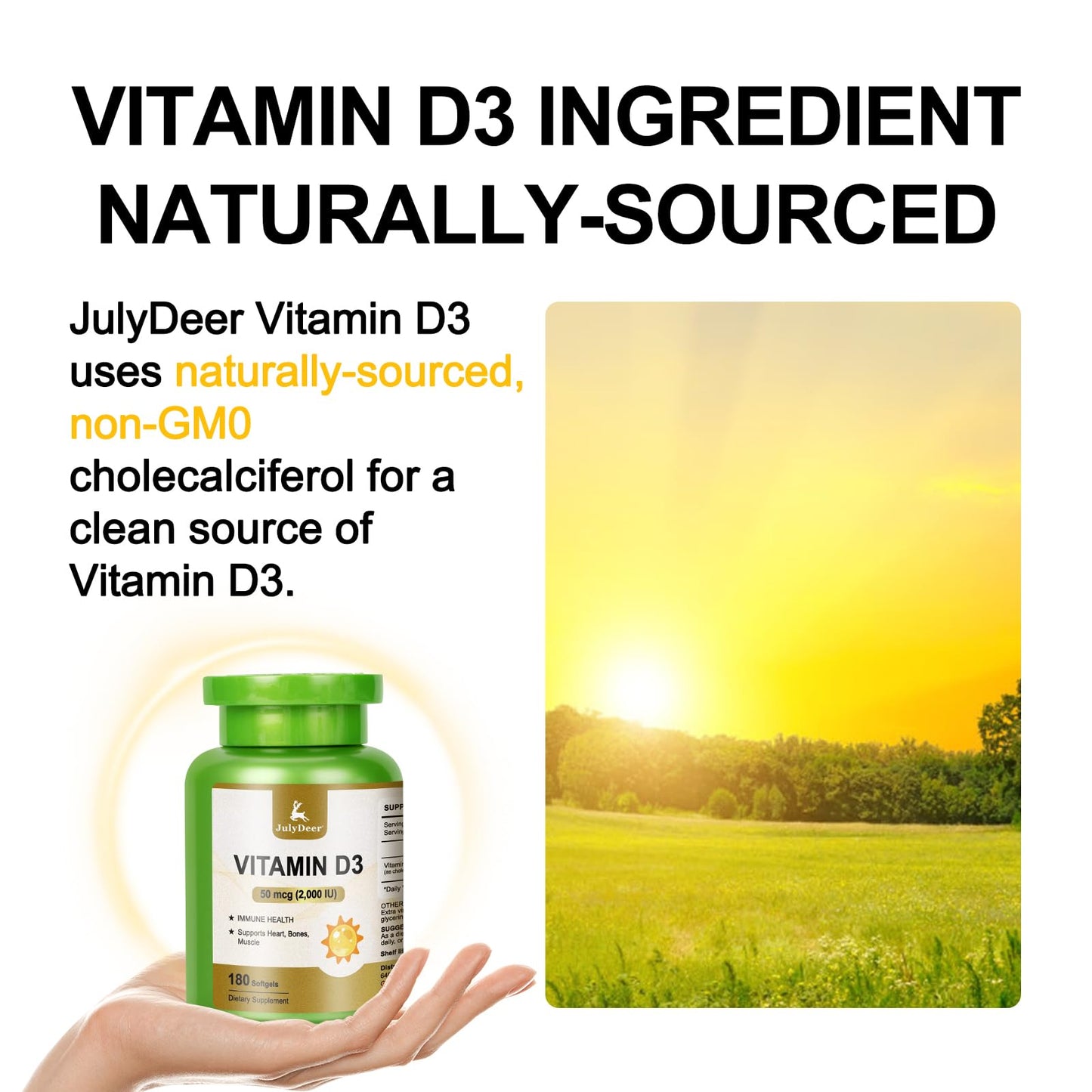 Pastillas suaves de vitamina D3 para absorción de calcio y fuerza ósea