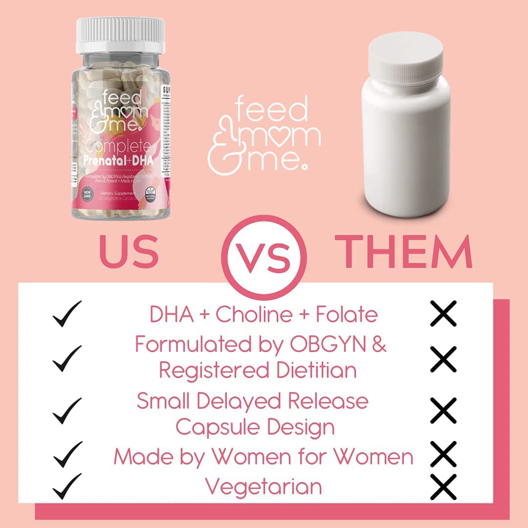 Píldora prenatal Feed Mom & Me para desarrollo fetal