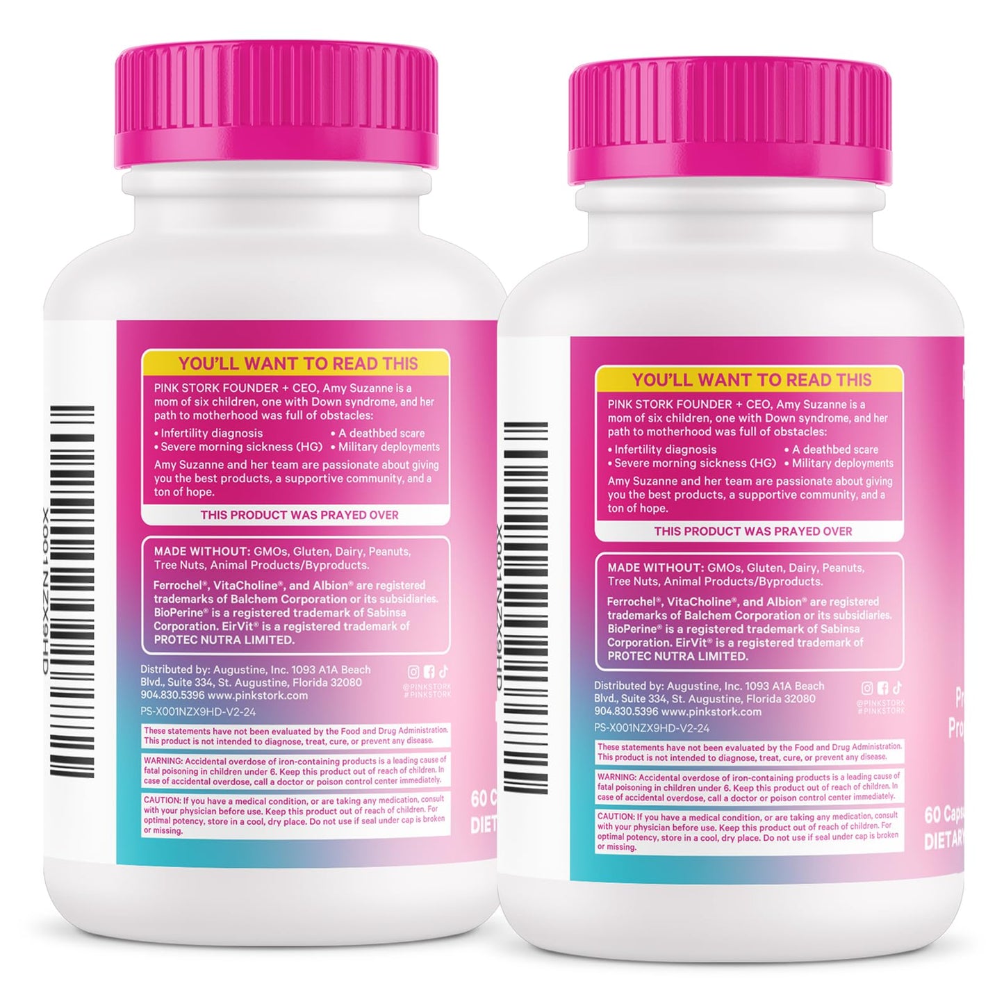 Pink Stork vitaminas femeninas para fertilidad natural y concepción