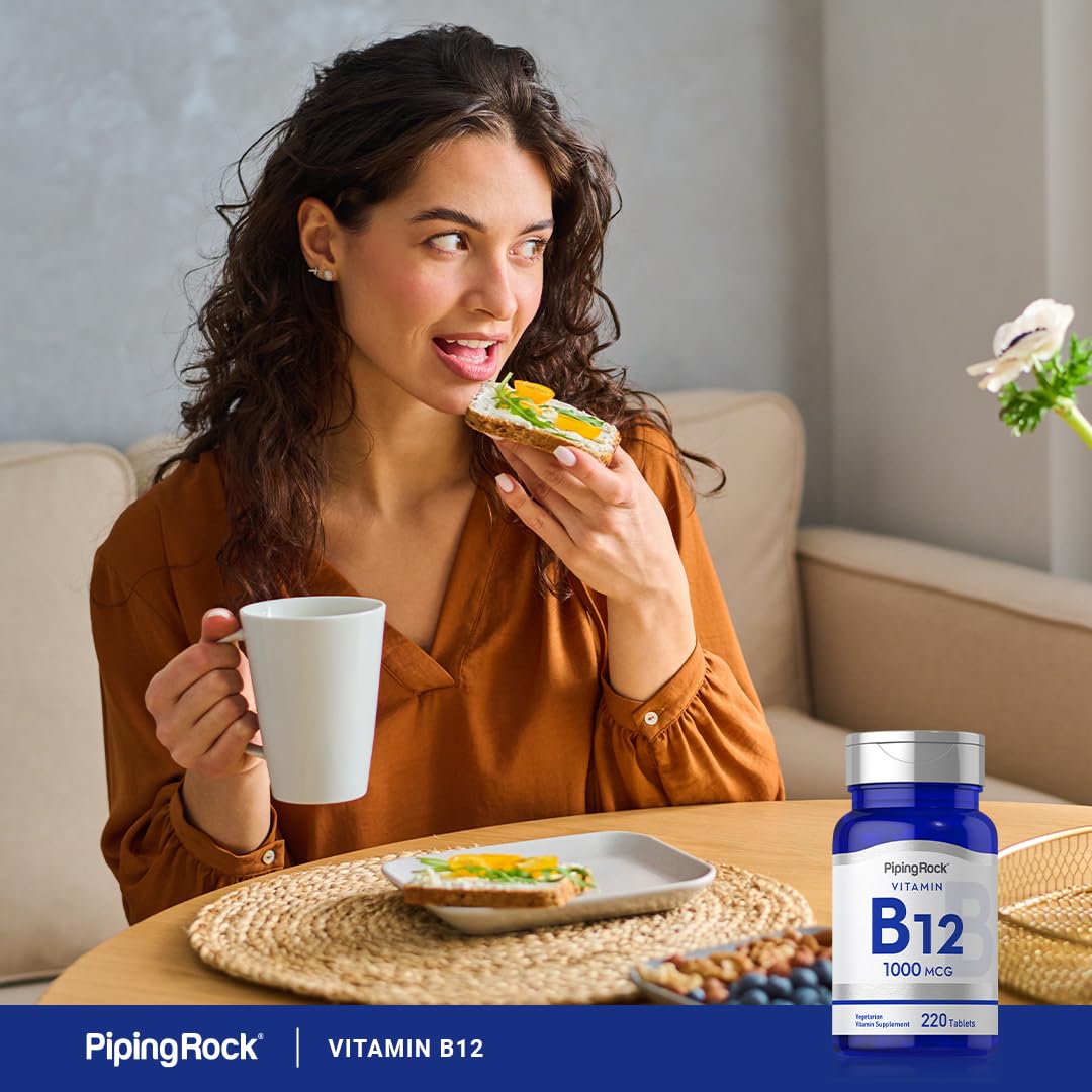 Piping Rock suplemento vitamina B12 220 tabletas