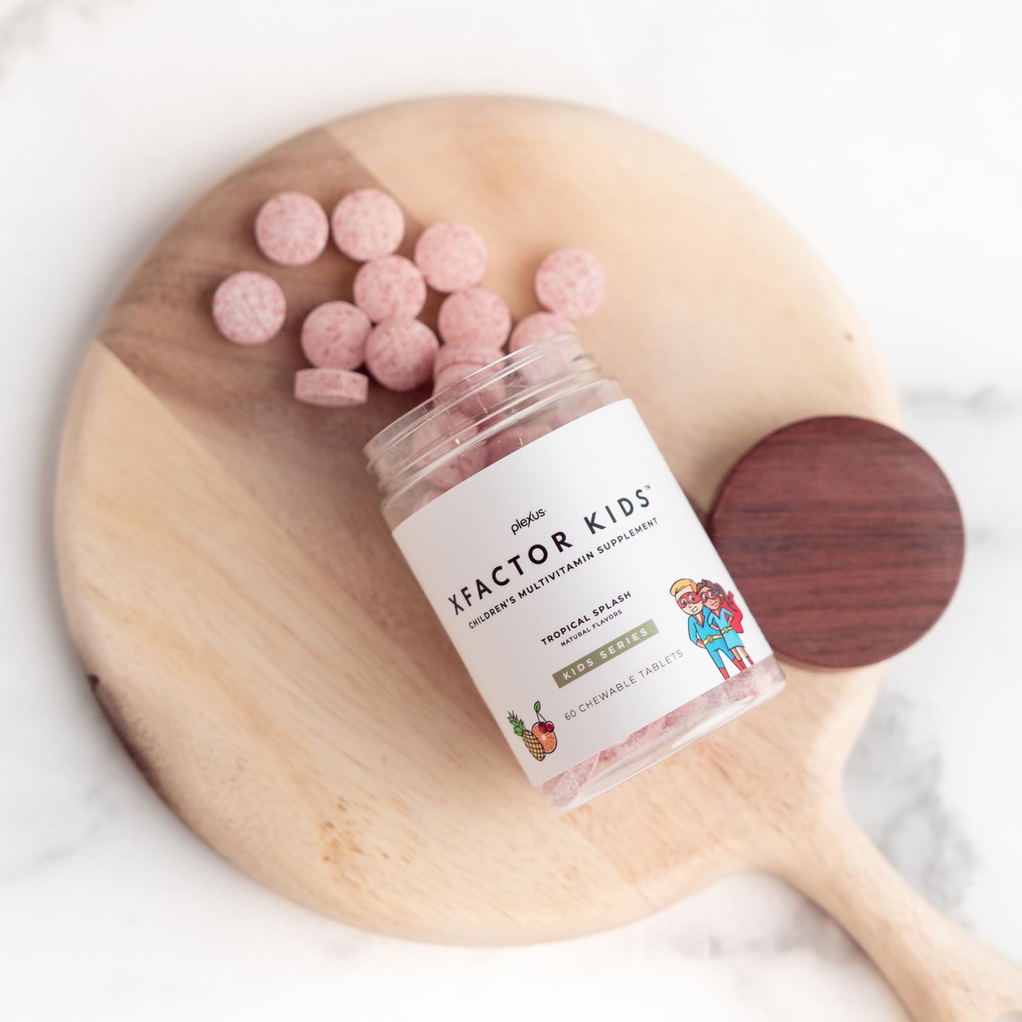 Xfactor Kids multivitaminas con tabletas sueltas