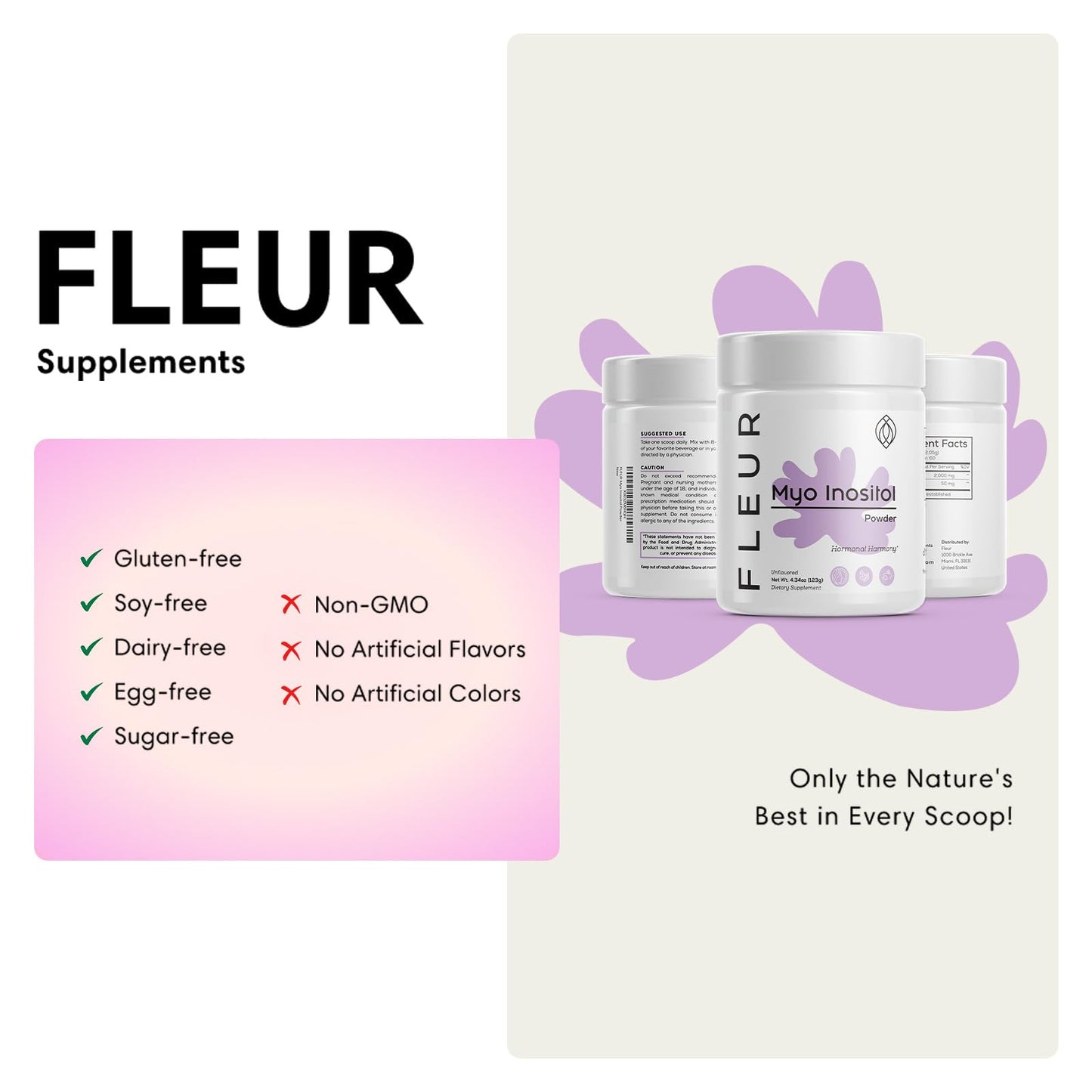 Polvo para alivio de síntomas PCOS y equilibrio hormonal mujeres