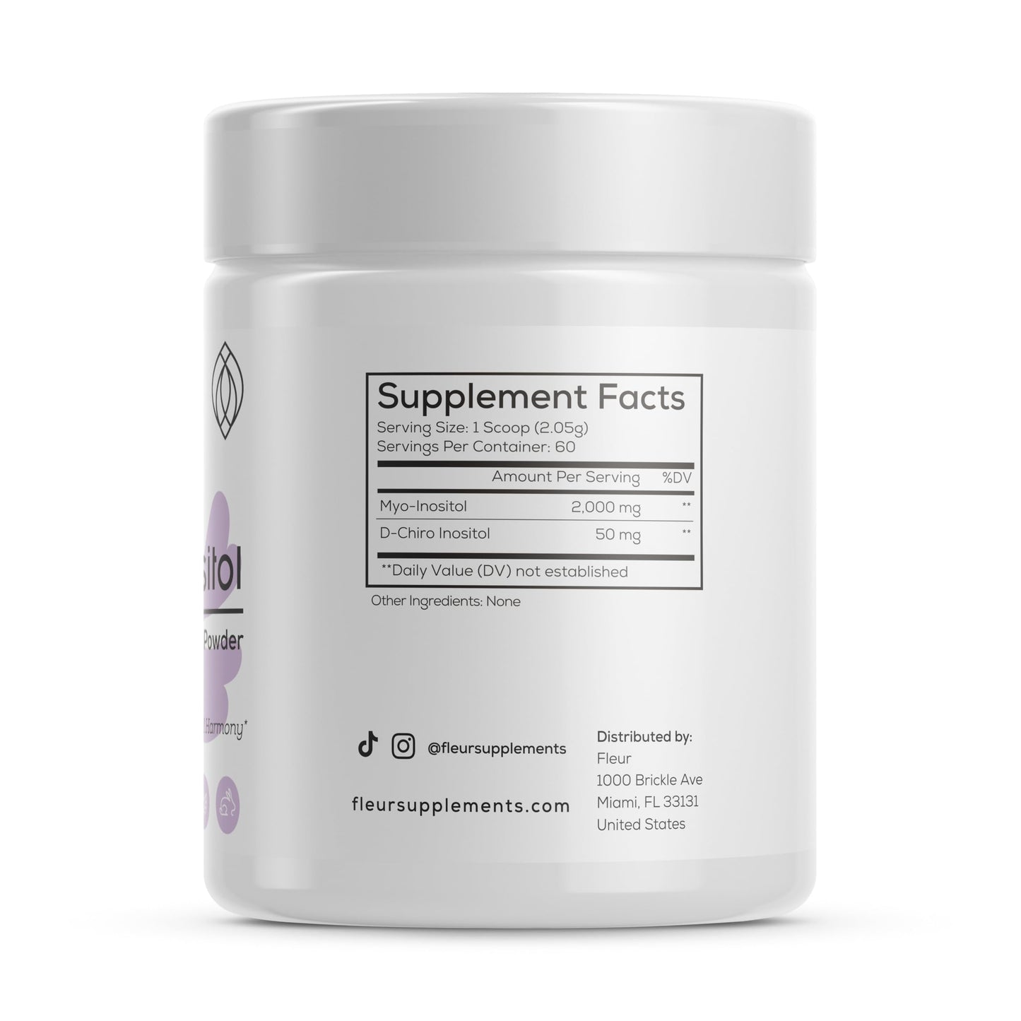 Polvo FLEUR mio-inositol y d-ciro inositol para equilibrio hormonal