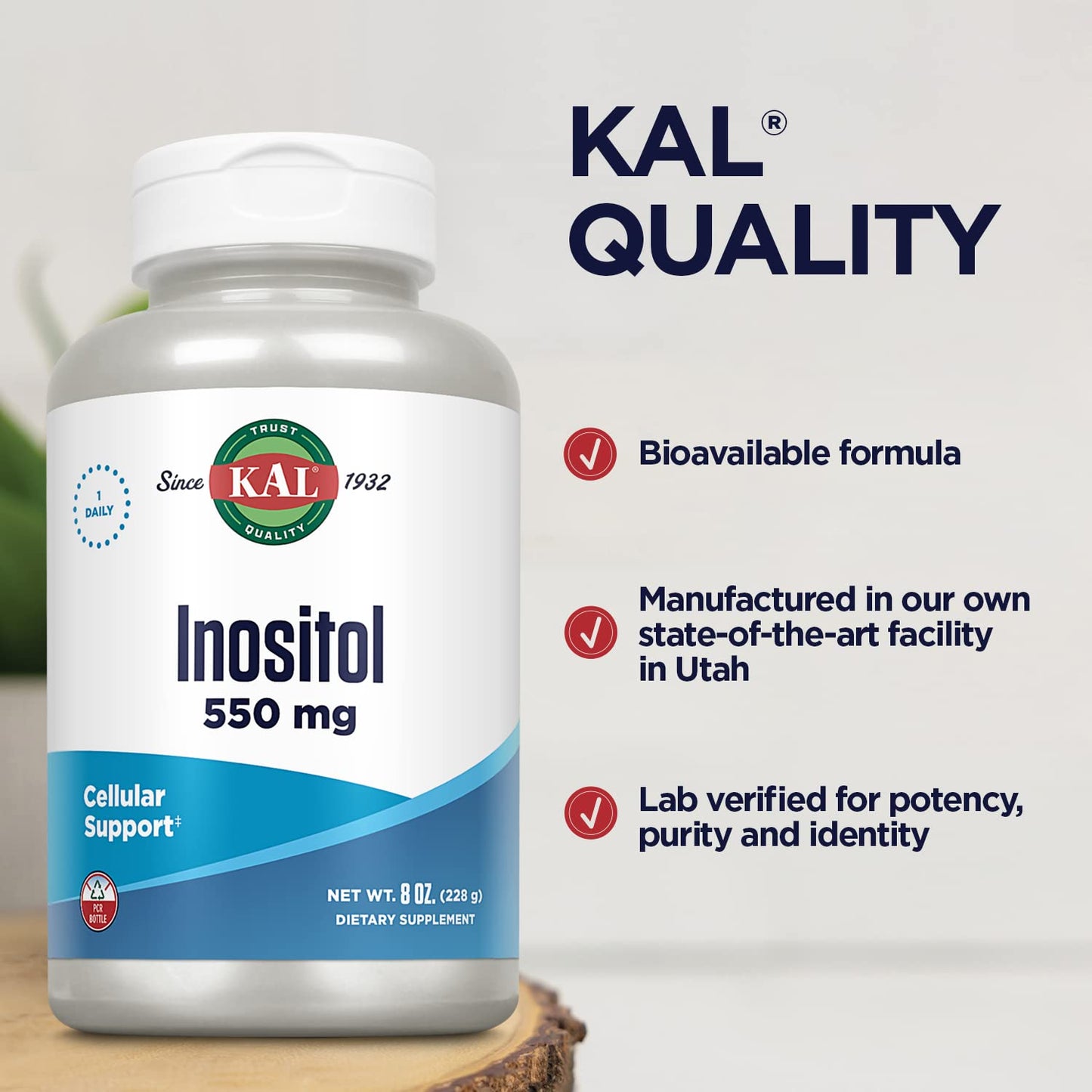 Polvo inositol KAL apoyando neurotransmisores serotonina y dopamina