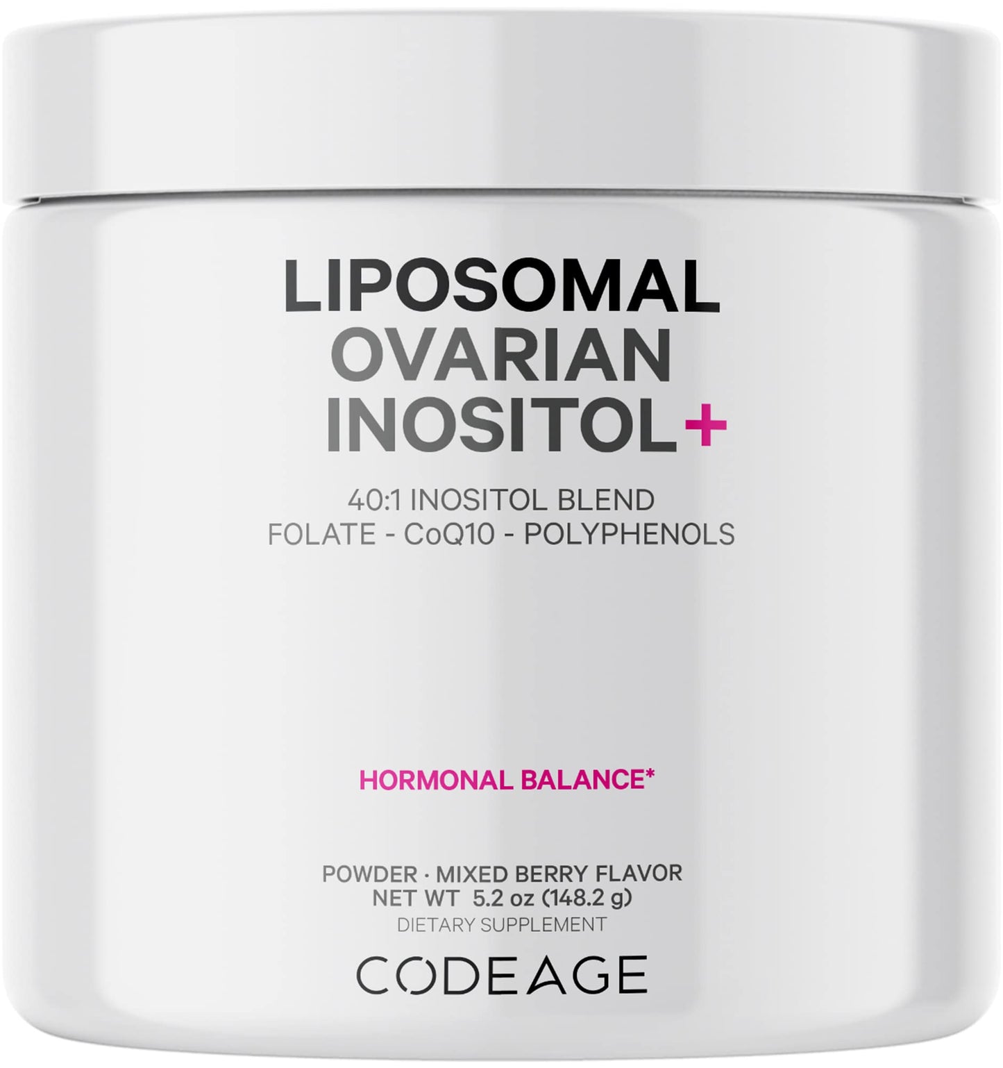 Polvo liposomal inositol ovárico mezcla 40:1 Codeage