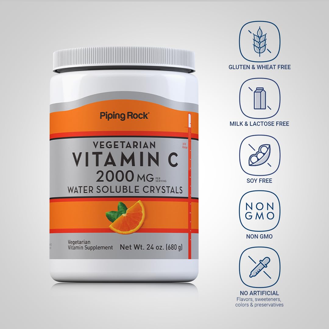 Polvo vitamina c antioxidante Piping Rock sin gluten