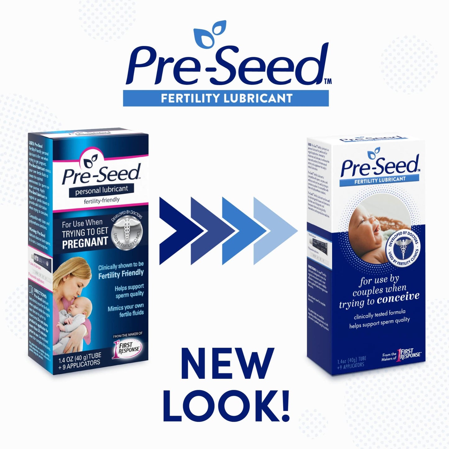 Pre-Seed y Olly paquete soporte fertilidad embarazo