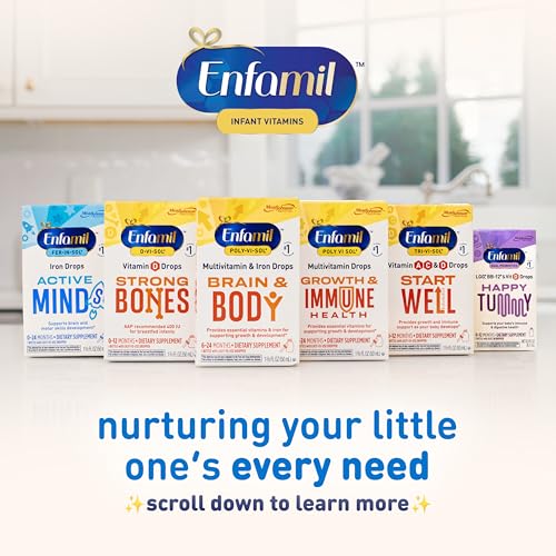 Presentación Enfamil gotas para suplemento de hierro bebés