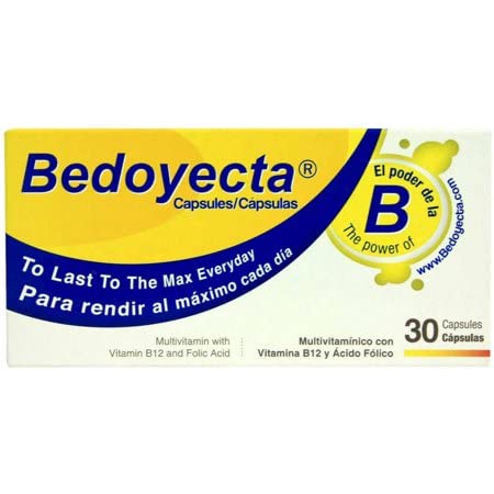 Presentación frontal de Bedoyecta Multivitaminas