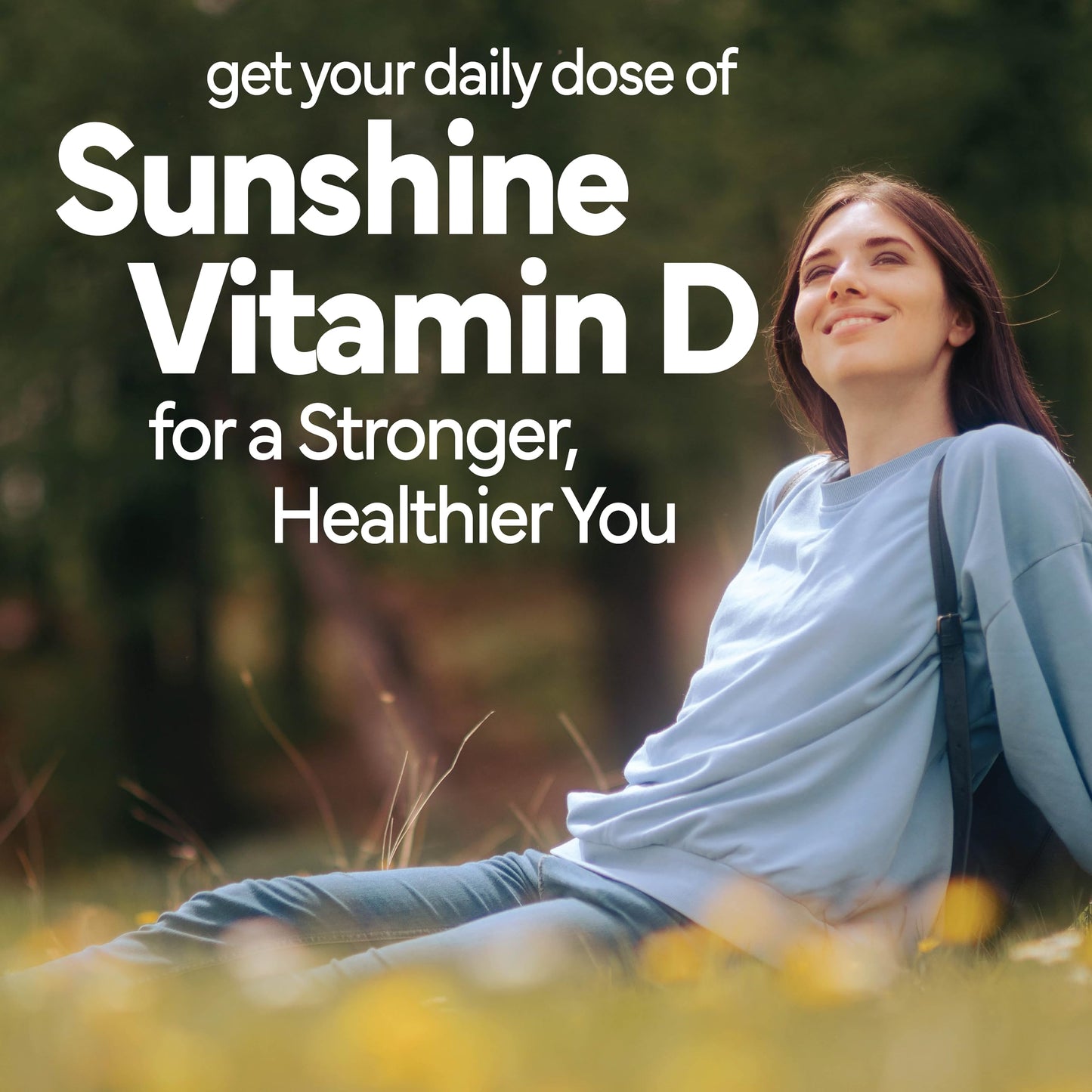 Presentación sunshine vitamina d3 k2 apoyo huesos e inmunidad