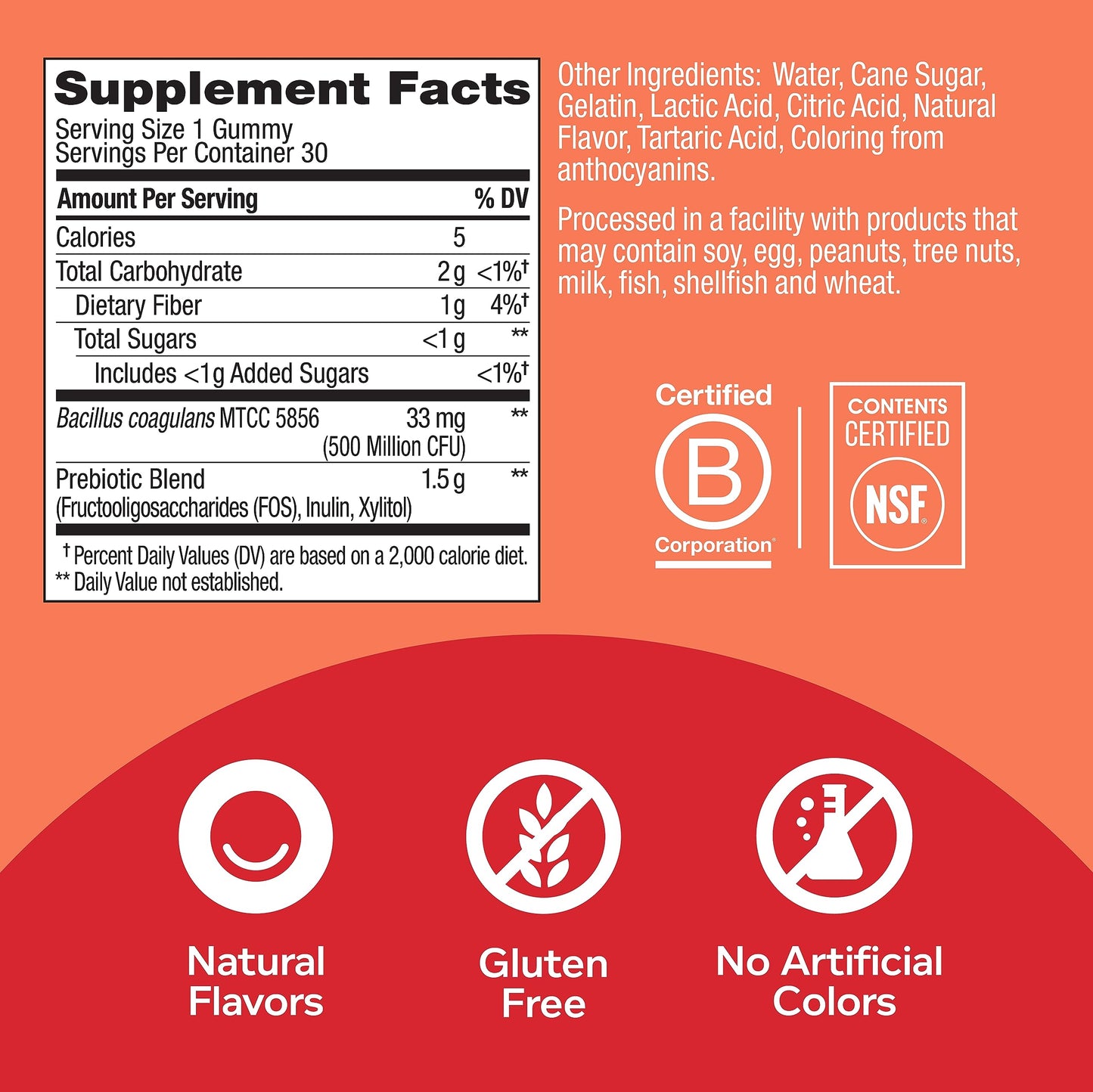 Producto OLLY suplemento gomitas para energía y digestión saludable