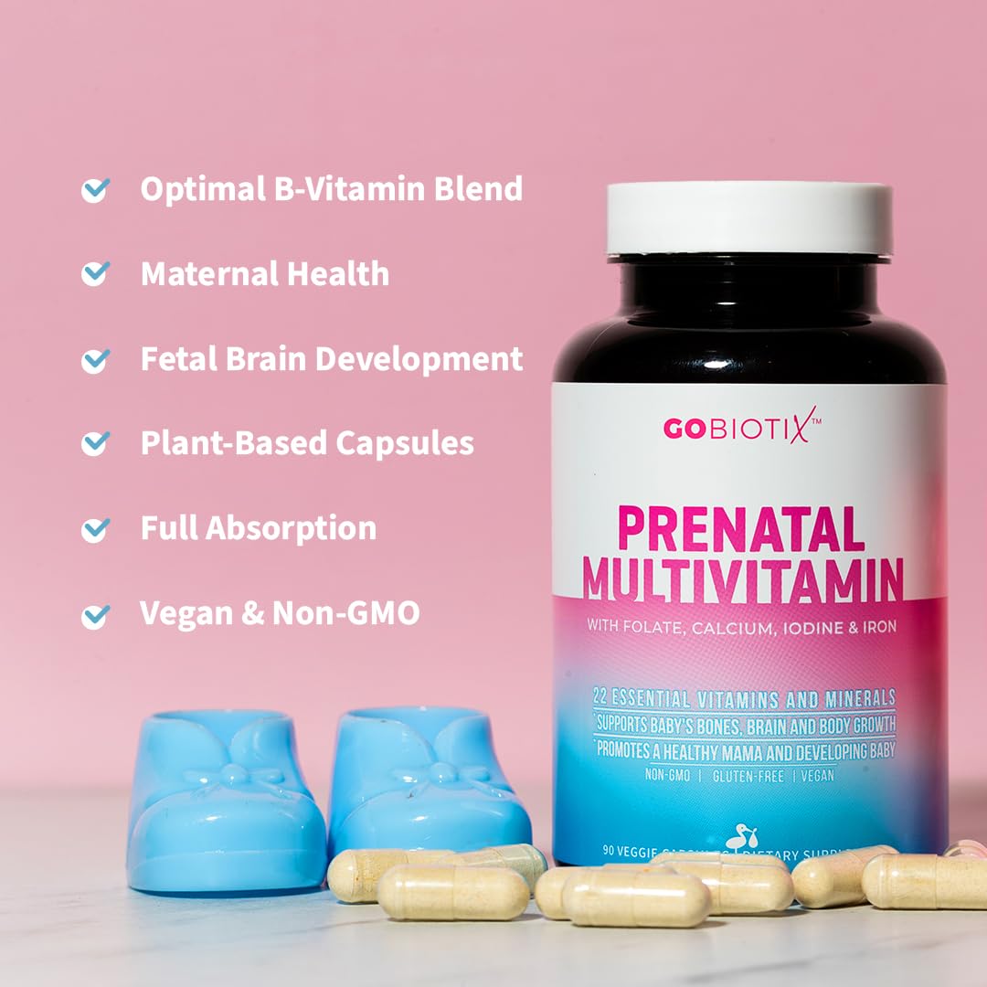 Producto vitaminas prenatales GOBIOTIX para mujeres embarazadas