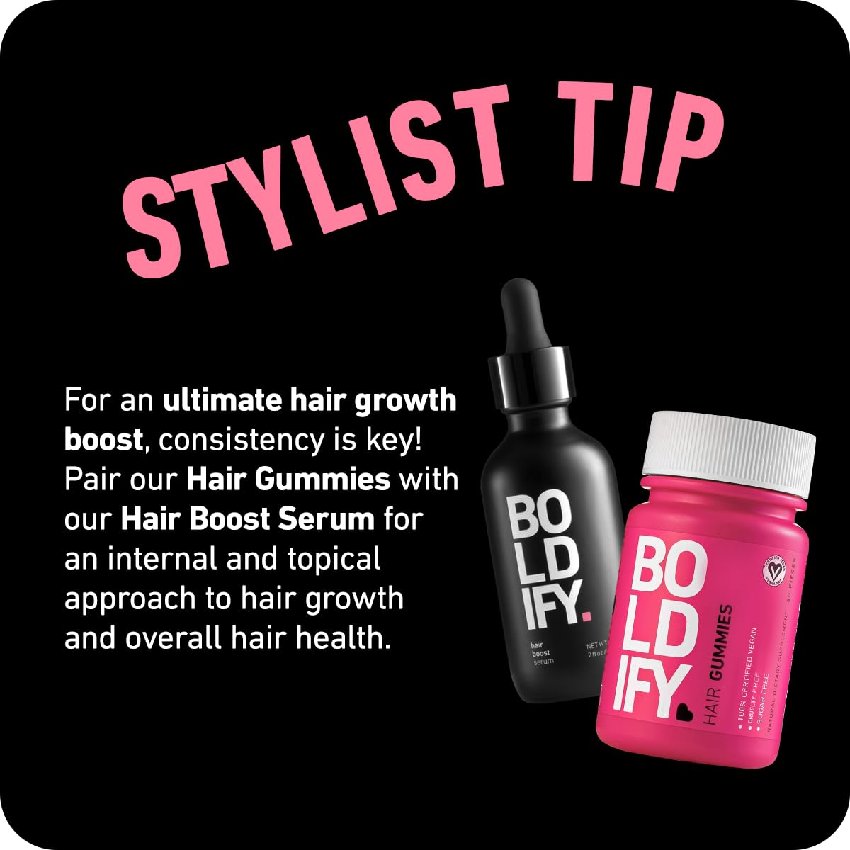 Productos Boldify para hombres y mujeres crecimiento cabello