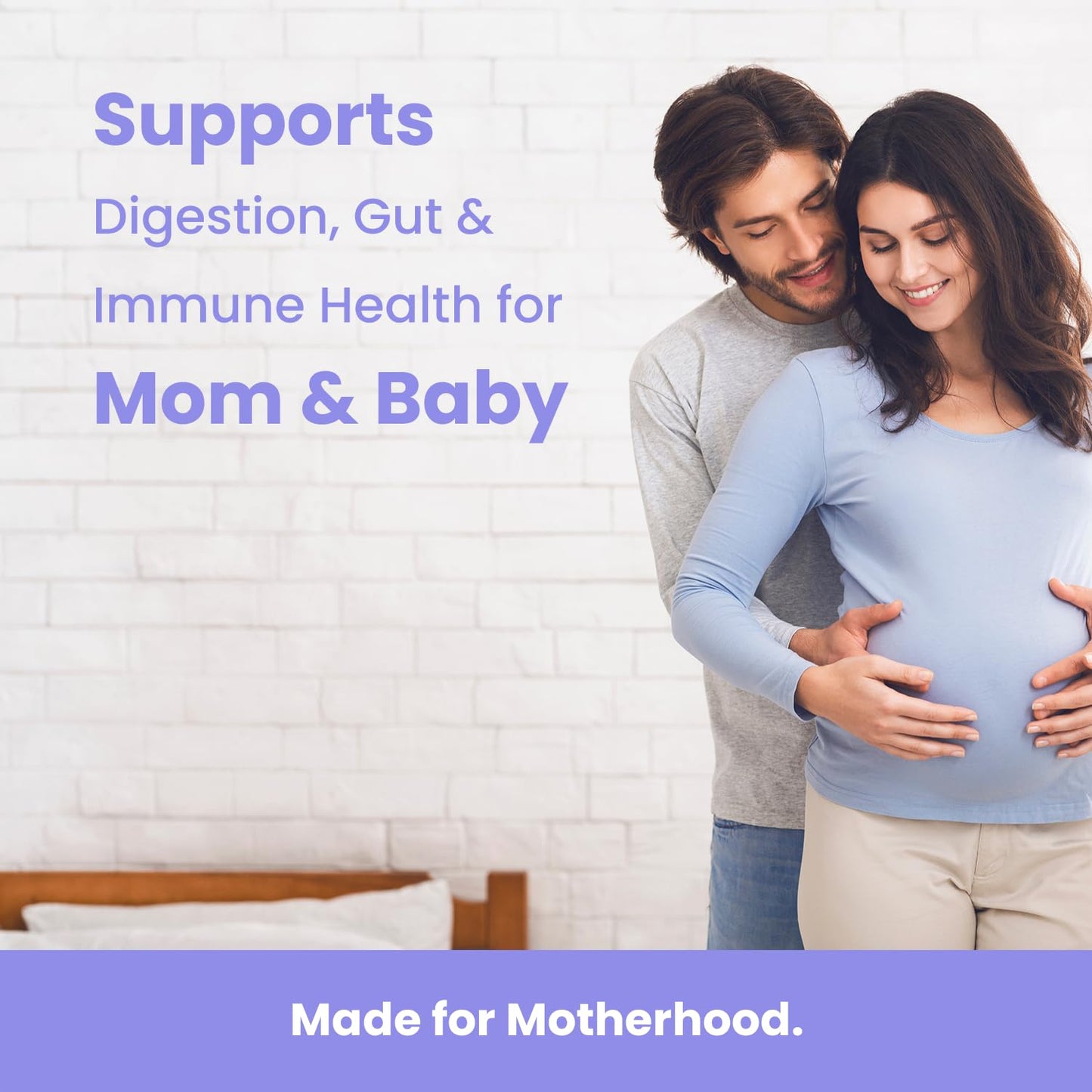 Productos Mother's Promise probióticos y hierro prenatal