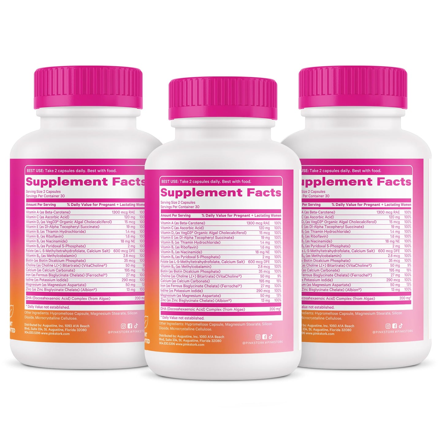Productos Pink Stork vitaminas para embarazo mujeres