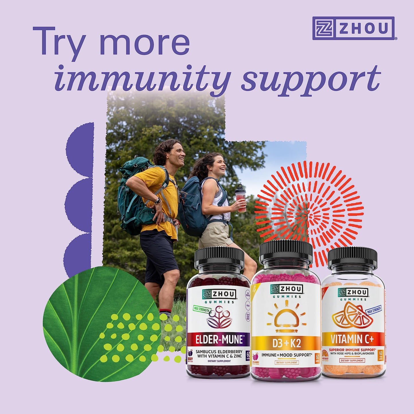 Productos Zhou Nutrition para soporte inmunológico