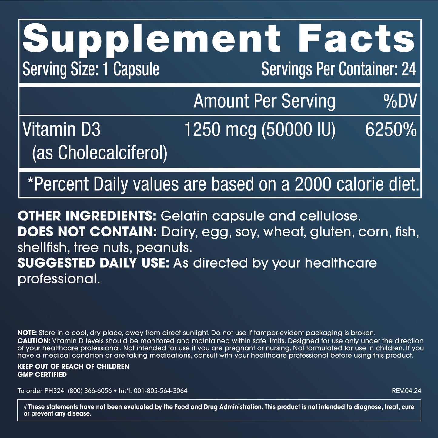 ProHealth cápsulas vitamina D3 soporte sistema inmune