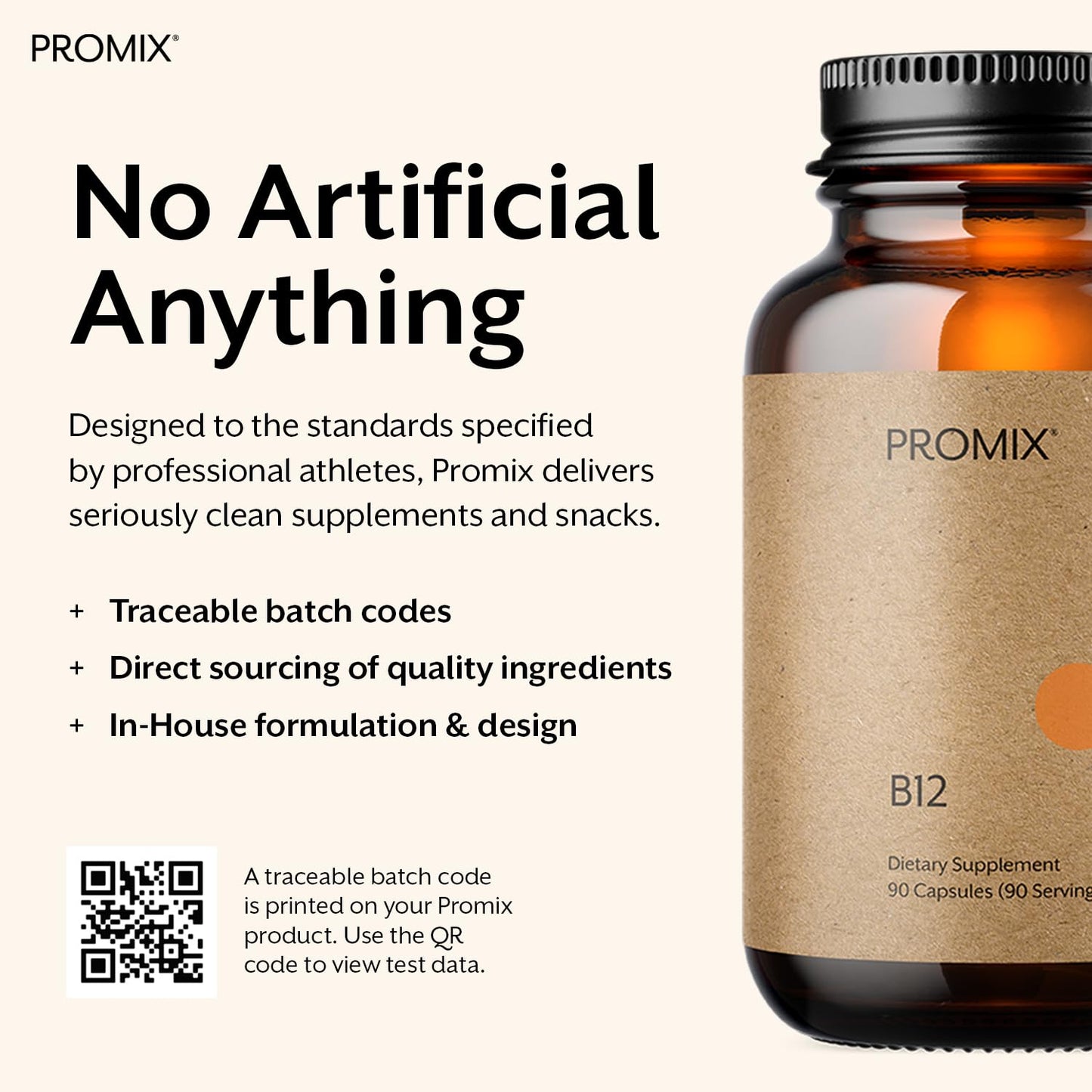 Promix Nutrition vitamina B12 para función cognitiva y memoria